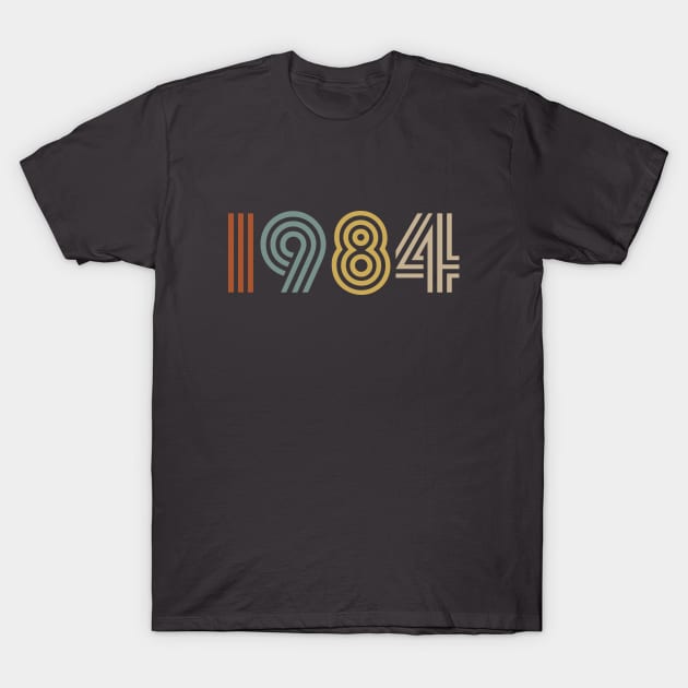 1984 Birth Year Retro Style T-Shirt by Elsie Bee Designs